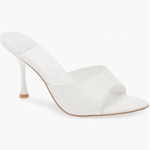 Jeffrey Campbell Agent Slide Sandal in White - Women's Heels
